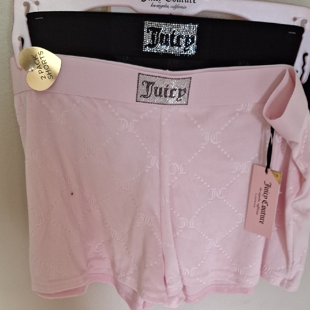 Juicy Couture Set Of 2: Pink and Black Panties Set